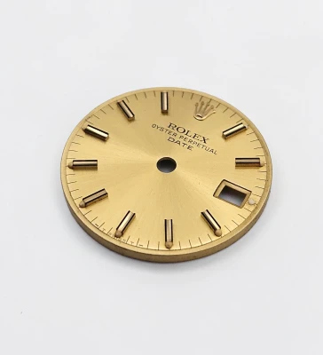 Rolex Date 26mm dial Champagne with wide markers Circa 1970s - 1990s