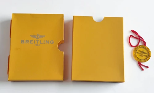 Breitling bakelite octagon shape watch box with outer box Circa 2000s