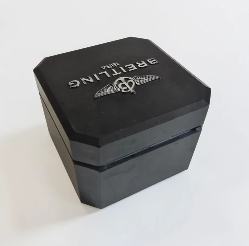 Breitling bakelite octagon shape watch box with outer box Circa 2000s