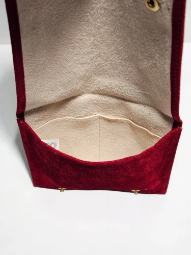 Cartier Red velvet pouch square shape for watches or jewellery