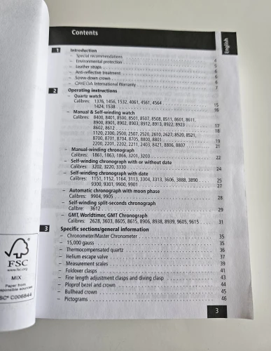 Omega Instruction manual 2017 03090840M Vol 1