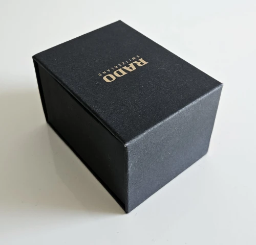 RADO modern watch box with fabric travel pouch