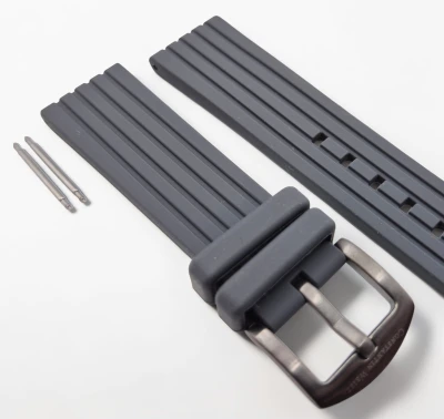 Constantin Weisz Grey silicone watch strap 22.5mm