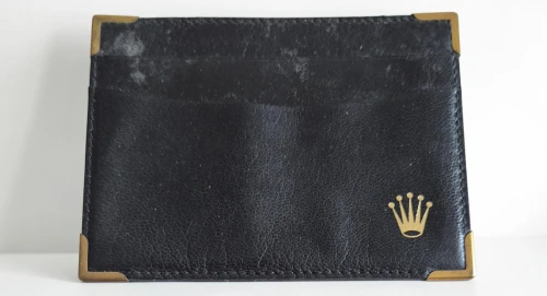 Rolex Cellini black leather watch box with papers wallet 49.00.71