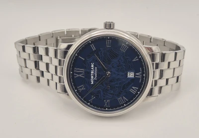 Montblanc Tradition 7542 131275 Blue dial Box & Papers