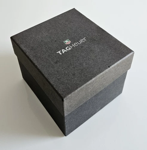 TAG Heuer black watch box early 00s helmet style