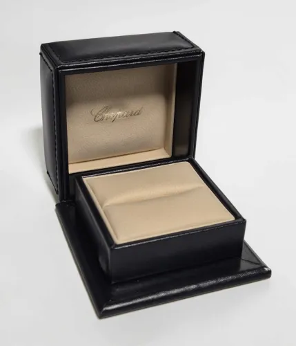 Chopard ring box 94001-0050 small size blue leather with outer box