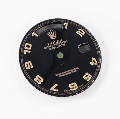 Rolex Day-Date 36mm Dial Black with Rose gold numbers 118205 / 118235