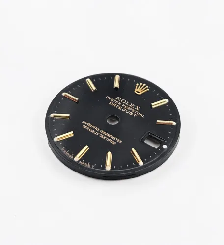 Rolex Datejust 26mm Black dial Chocolate patina Gold stick markers Circa 1970 - 1998