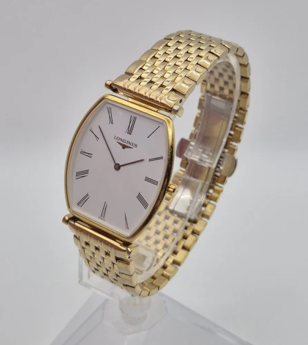 Longines La Grande Classique L4.705.2 Gold plated Tonneau 29.5mm Box & Papers