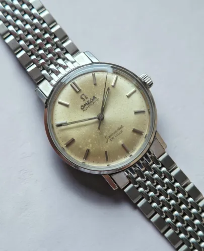 Omega Seamaster De Ville 14765 61SC Automatic watch patina dial Circa 1961