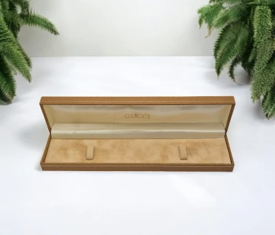 Gucci long watch box horsebit design circa 1980s