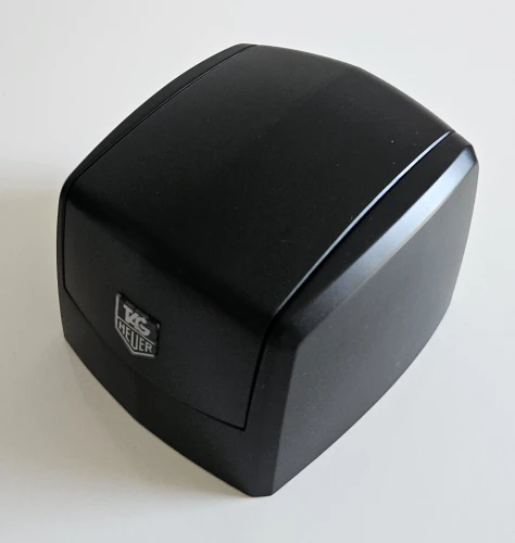 TAG Heuer black watch box early 00s helmet style