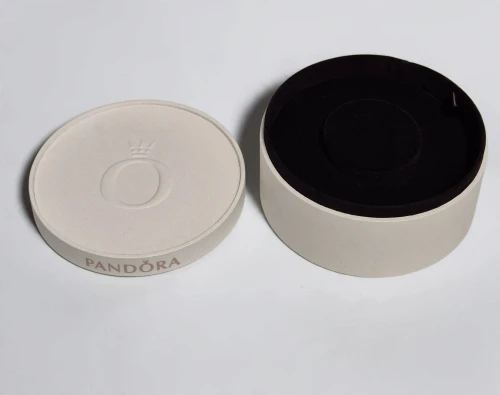 Pandora Jewellery case white circle for charms and bracelet