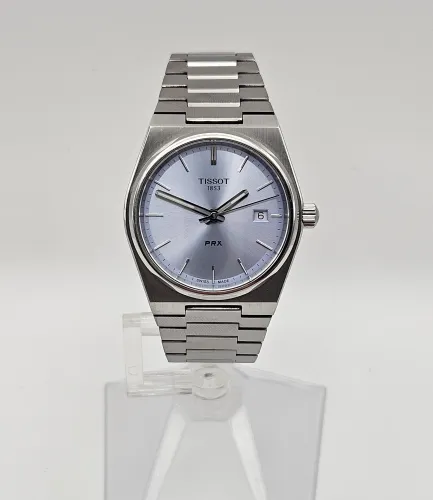 Tissot PRX T137210A S/Steel 35mm Ice blue dial Box & papers 2022