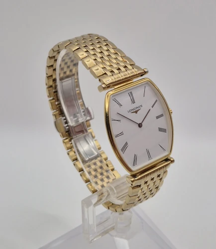Longines La Grande Classique L4.705.2 Gold plated Tonneau 29.5mm Box & Papers