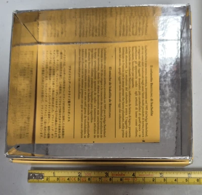 Breitling Outer box only Yellow & Silver colour circa 2000s