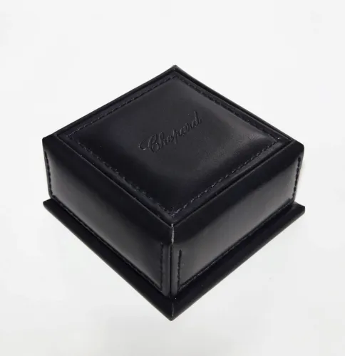 Chopard ring box 94001-0050 small size blue leather with outer box