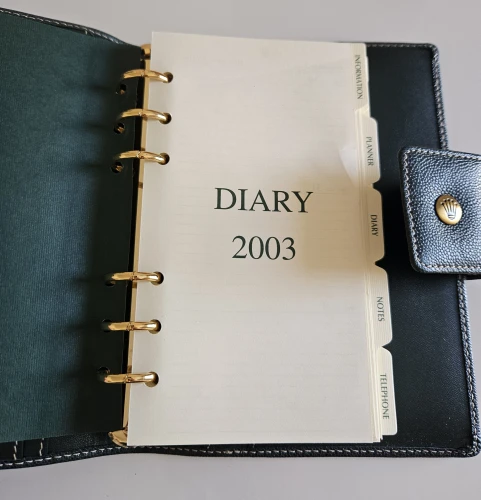 Rolex 2003 Leather Planner / Diary with box