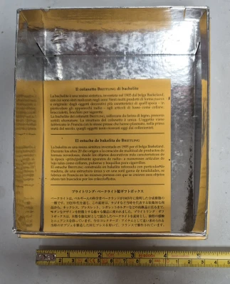 Breitling Outer box only Yellow & Silver colour circa 2000s