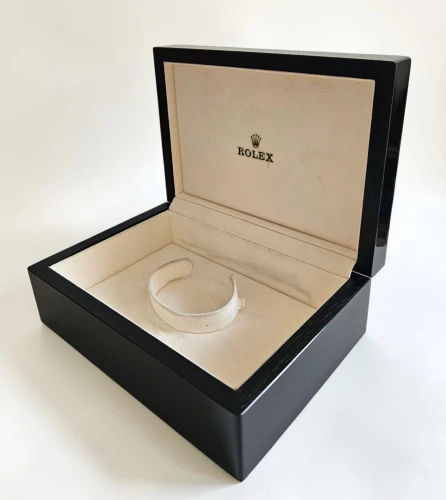 Rolex Cellini black lacquer wood box 50.00.09  box & wallet circa 1990-2000s