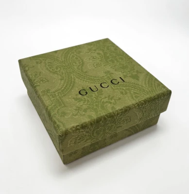 Gucci Small Green Jewellery box with hessian pouch