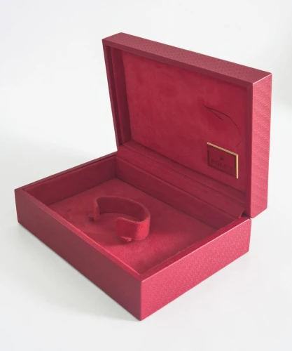 Vintage Rolex red jubilee watch box 60.00.02 leather 1980s-2000s *Marked