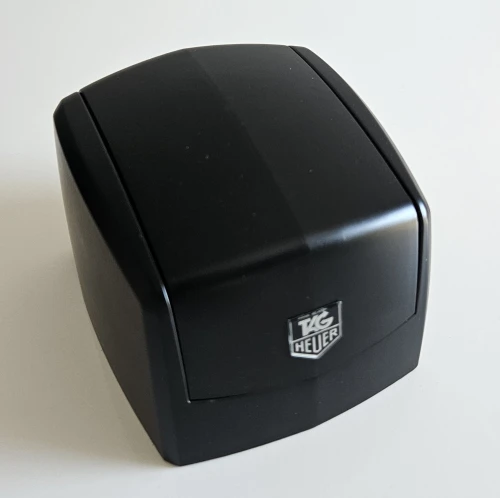TAG Heuer black watch box early 00s helmet style
