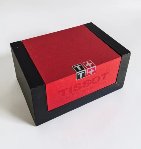 Tissot watch box circa 2000s - 2018 Red rectangle with white inner