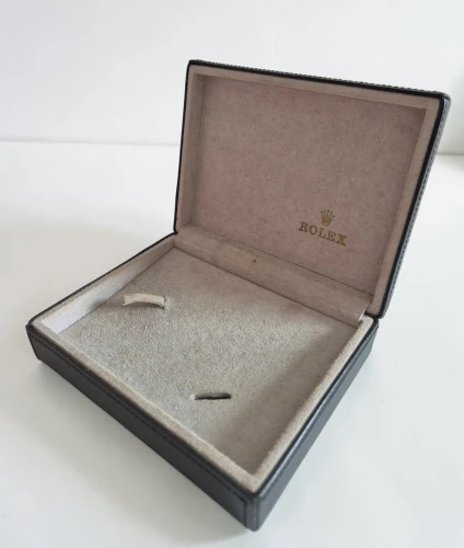 Rolex Cellini black leather watch box with papers wallet 49.00.71
