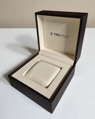 TAG Heuer watch boxes Brown square style with cream inner