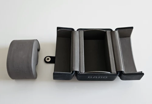 RADO travel watch box black PU leather