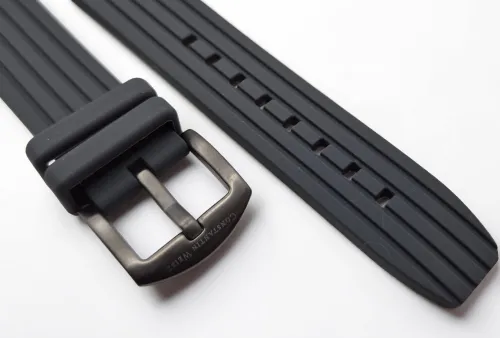 Constantin Weisz Grey silicone watch strap 22.5mm