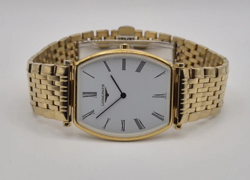 Longines La Grande Classique L4.705.2 Gold plated Tonneau 29.5mm Box & Papers