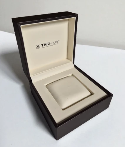 TAG Heuer watch boxes Brown square style with cream inner