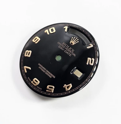 Rolex Day-Date 36mm Dial Black with Rose gold numbers 118205 / 118235