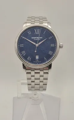 Montblanc Tradition 7542 131275 Blue dial Box & Papers