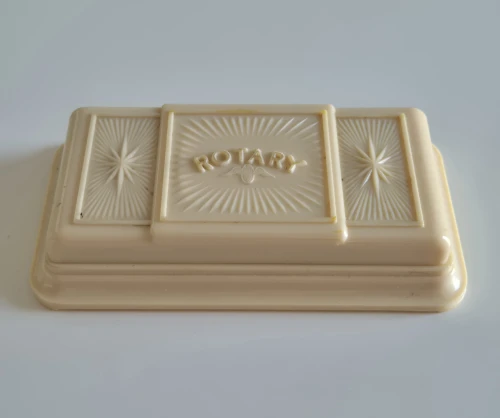 Vintage Rotary bakelite watch box with paperwork Circa 1950s