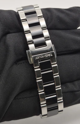 TAG Heuer WAY131A 35mm Quartz Blk ceramic & Stainless Steel Box & Papers 2016