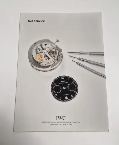IWC Polishing cloth, Servicing booklet & guarantee information booklet