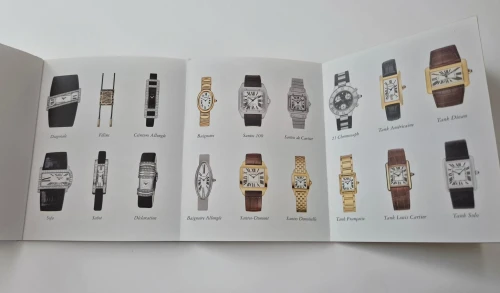 Cartier Instruction manual PCWA0275 / PCWA0048 Chronoscaph, Santos ect...