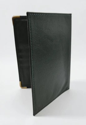Rolex green leather papers wallet