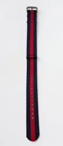 20mm Blue and Red one-piece strap