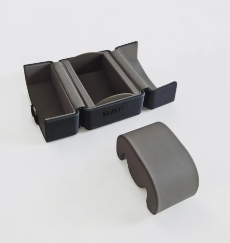 RADO Modern white watch box with travel box and cleaning cloth