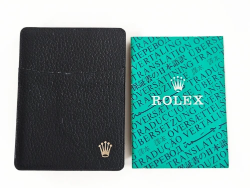 Rolex Cellini black lacquer wood box 50.00.09  box & wallet circa 1990-2000s