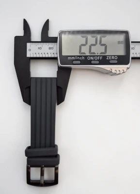Constantin Weisz Grey silicone watch strap 22.5mm