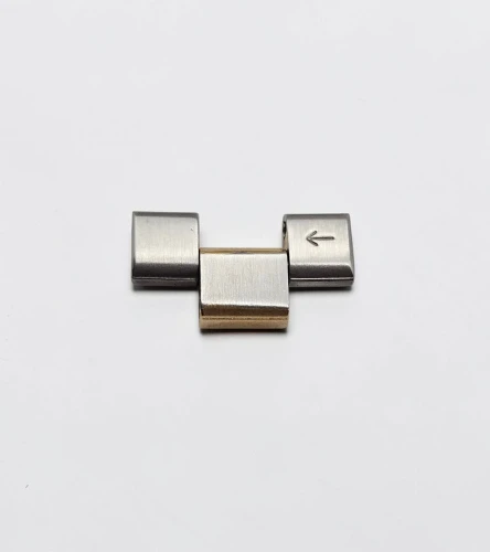 TAG Heuer BB0314 Bi-colour bracelet links 17 x 6mm Gold plated centre / Steel