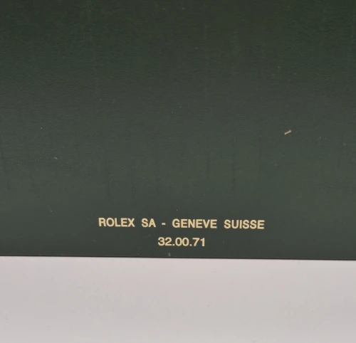 Rolex large green watch box 32.00.71 Circa 2008-2015