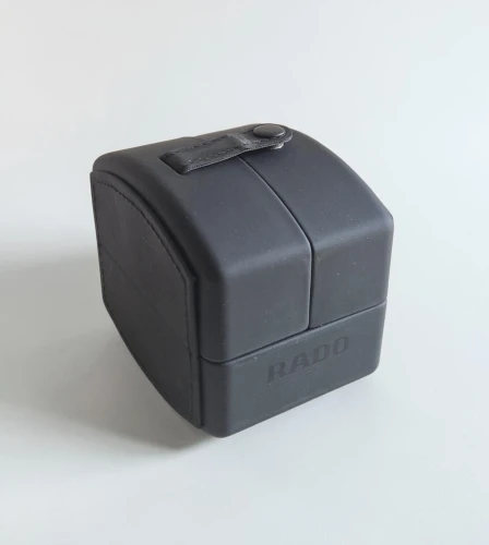 RADO Modern white watch box with travel box and cleaning cloth