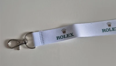 Rolex White Lanyard with box